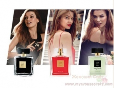 Новый дизайн парфюмерных «Платьев» Avon